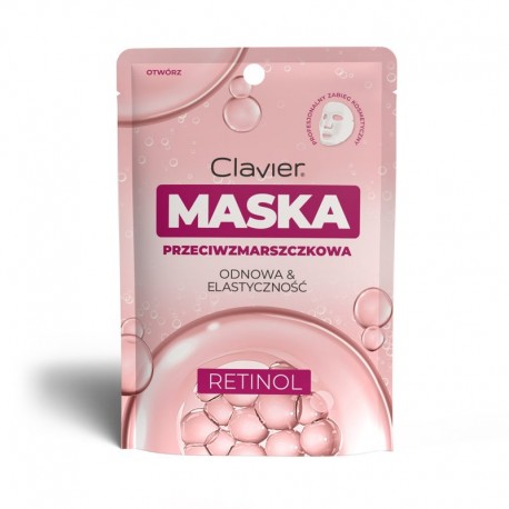 CLAVIER maska w płacie retinol 25ml