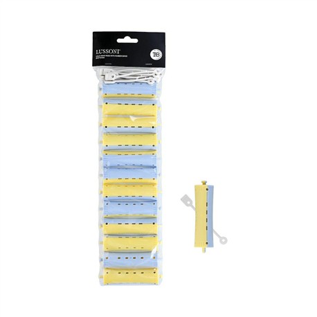 Lussoni wałki do trwałej 022 91mm żółto niebieskie-39123