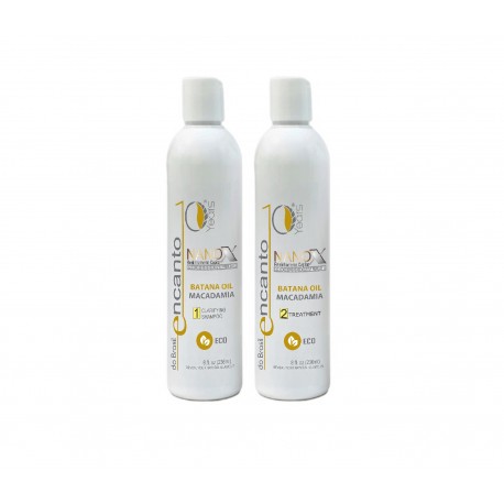 Encanto do Brasil Nanox Keratyna zestaw do prostowania 2 x 236 ml