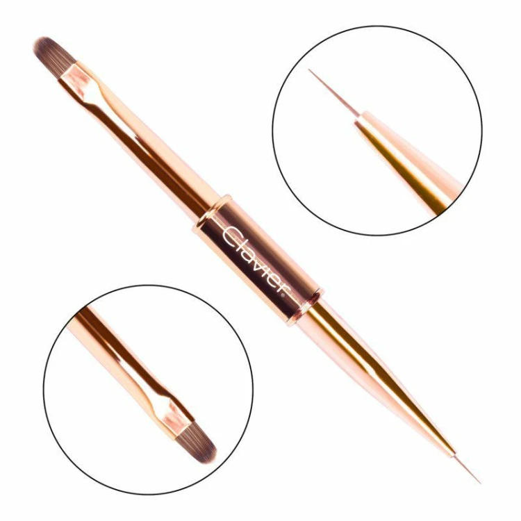 CLA pędzelek Gold do żelu i zdobień 6 i 10mm-28920